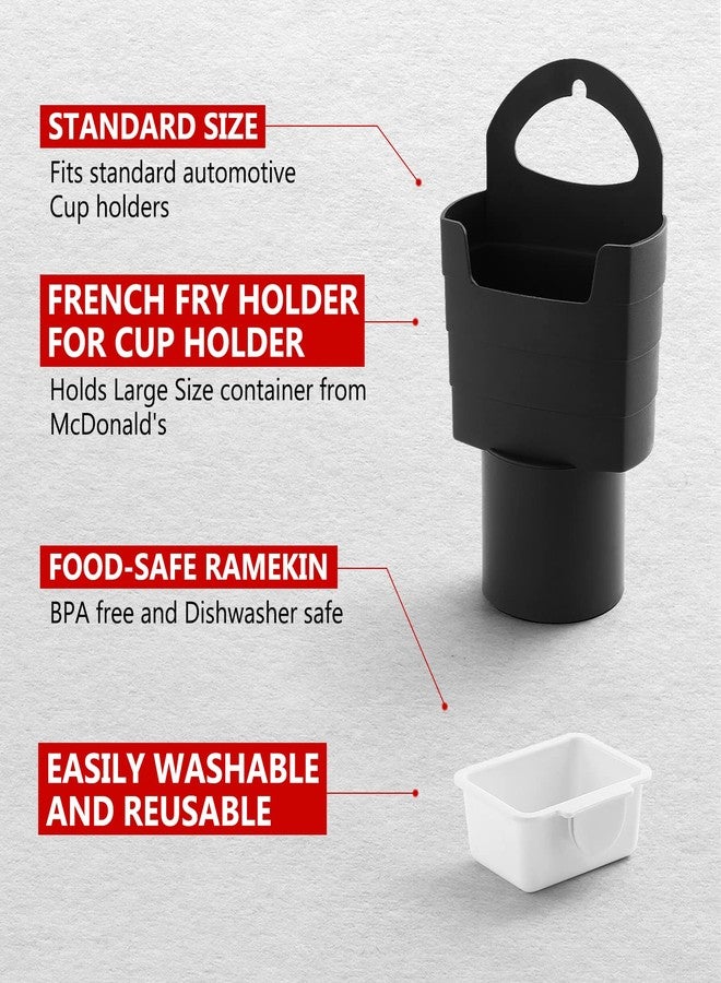 SUADEN French Fry Holder and Sauce Holder Set for Car, Funny Useful White Elephant Gift Idea for Adults, Stocking Stuffer for Men and Women (1) - Image 4